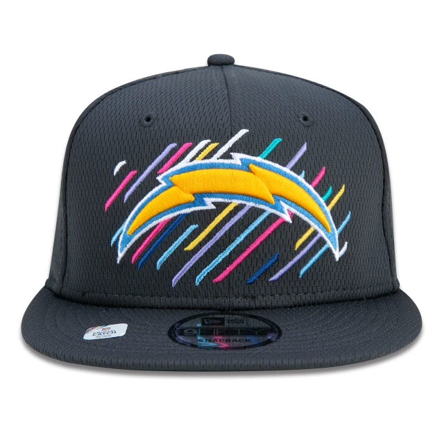 Boné 9FIFTY Los Angeles Chargers Crucial Catch Aba Reta Preto