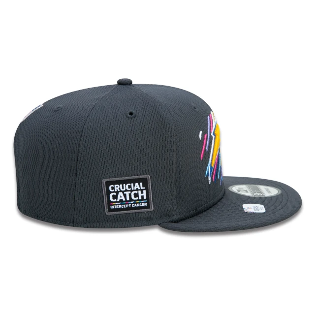 Boné 9FIFTY Los Angeles Chargers Crucial Catch Aba Reta Preto