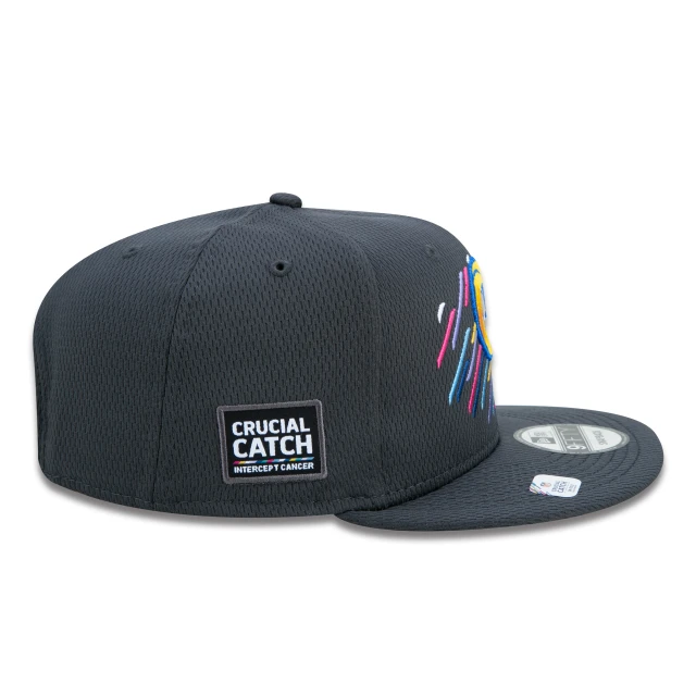 Boné 9FIFTY Los Angeles Rams Crucial Catch Aba Reta Preto