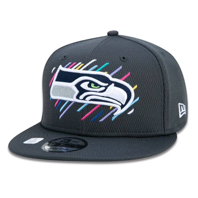 Boné 9FIFTY Seattle Seahawks Crucial Catch Aba Reta Preto