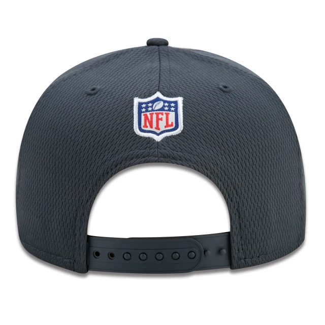 Boné 9FIFTY Seattle Seahawks Crucial Catch Aba Reta Preto