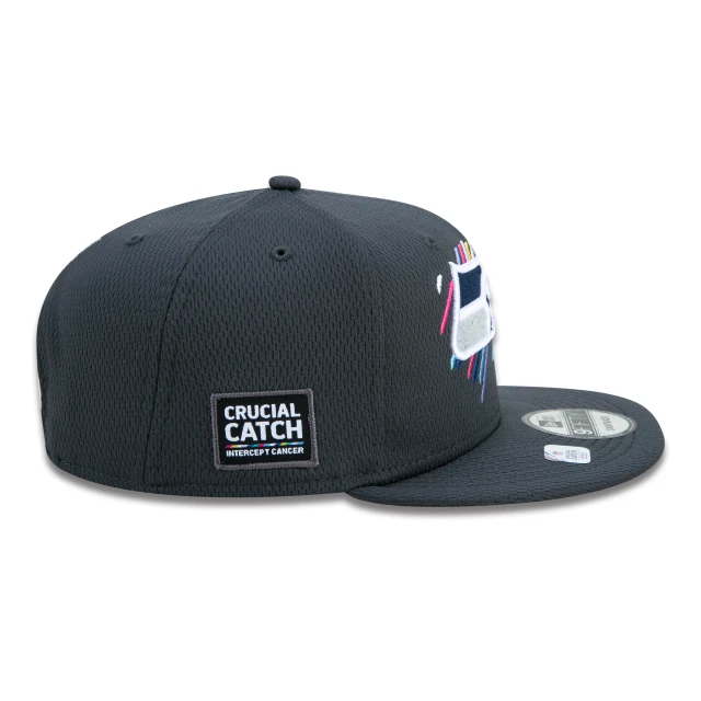 Boné 9FIFTY Seattle Seahawks Crucial Catch Aba Reta Preto