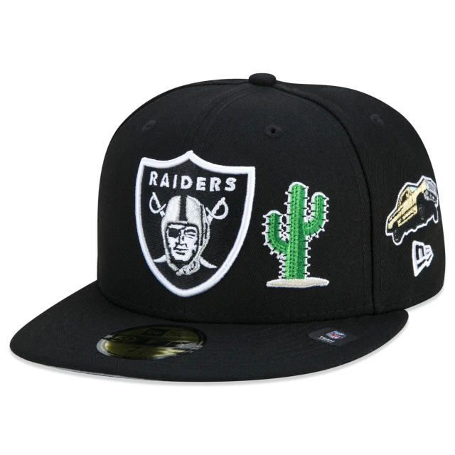 Boné 59FIFTY Las Vegas Raiders City Transit Aba Reta Preto