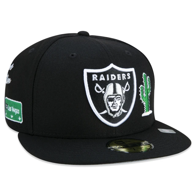 Boné 59FIFTY Las Vegas Raiders City Transit Aba Reta Preto