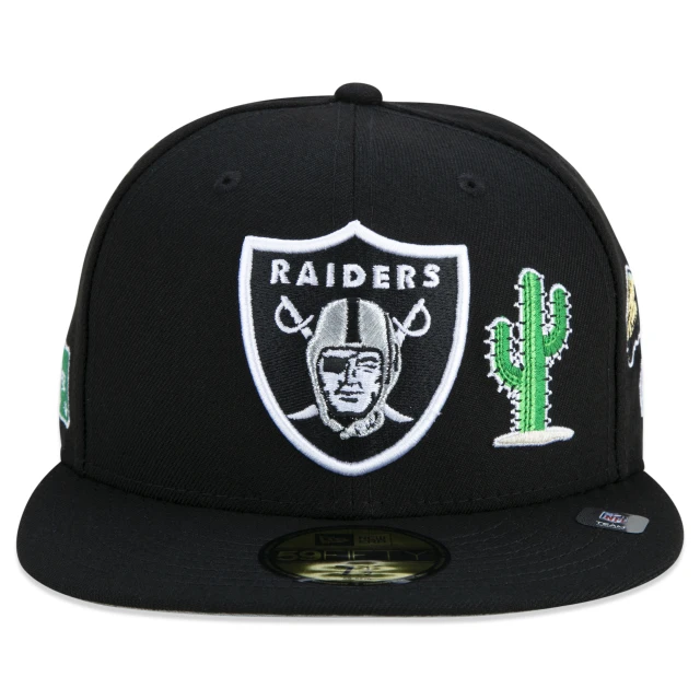 Boné 59FIFTY Las Vegas Raiders City Transit Aba Reta Preto