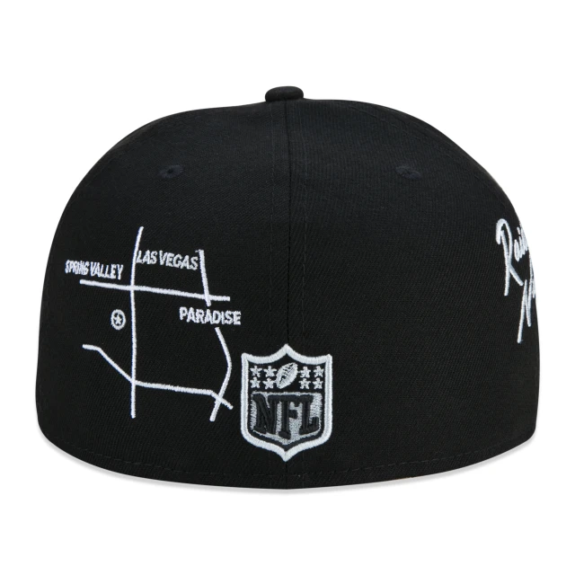 Boné 59FIFTY Las Vegas Raiders City Transit Aba Reta Preto