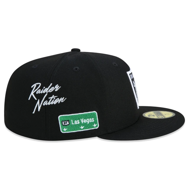 Boné 59FIFTY Las Vegas Raiders City Transit Aba Reta Preto