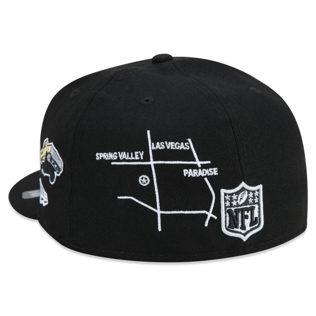 Boné 59FIFTY Las Vegas Raiders City Transit Aba Reta Preto