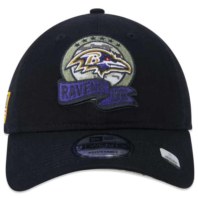 Boné 9TWENTY Baltimore Ravens Salute To Service 2022 Aba Curva