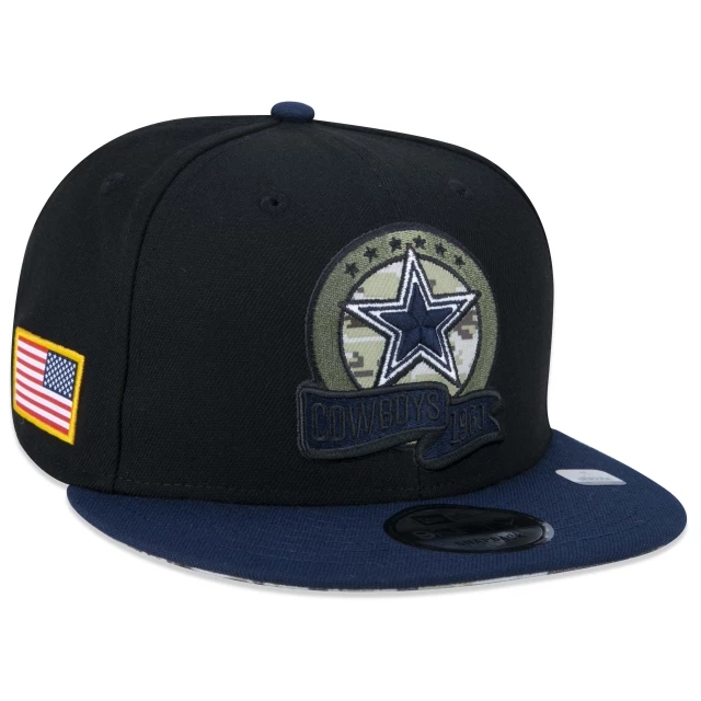 Boné 9FIFTY Dallas Cowboys Salute To Service 2022 Aba Reta