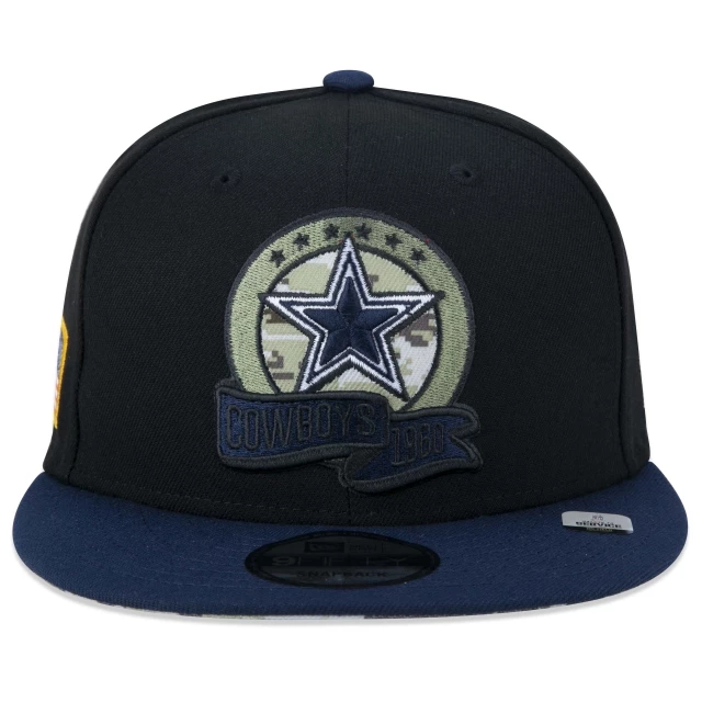 Boné 9FIFTY Dallas Cowboys Salute To Service 2022 Aba Reta