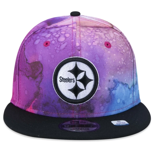 Boné 9FIFTY Pittsburgh Steelers Crucial Catch 2022 Aba Reta