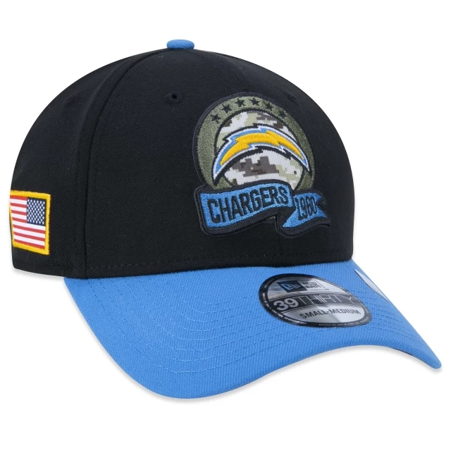 Boné 39THIRTY Los Angeles Chargers Salute To Service 2022 Stretch Fit
