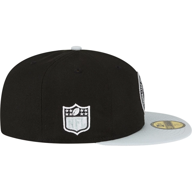 Boné 59FIFTY Fitted Las Vegas Raiders Sideline 2023 Team Patch