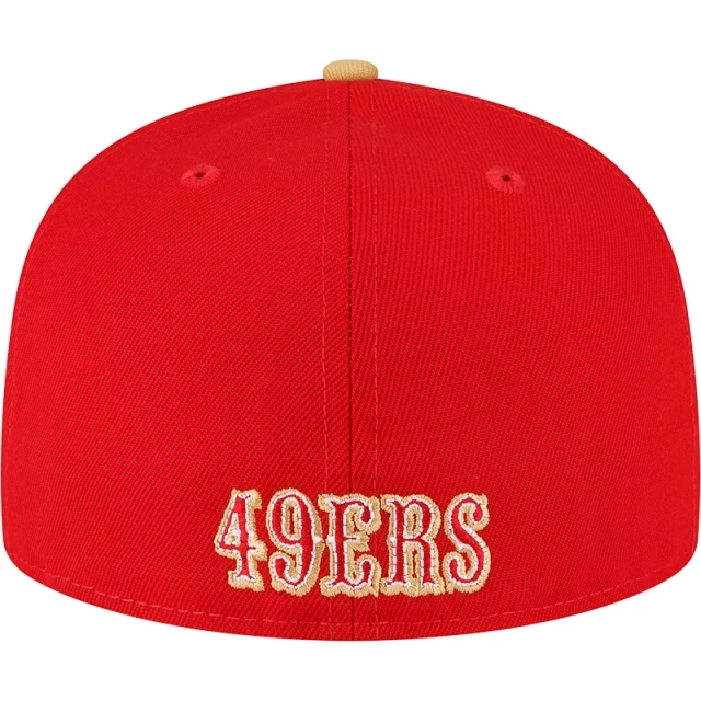 Boné 59FIFTY Fitted San Francisco 49ers Sideline 2023 Team Patch