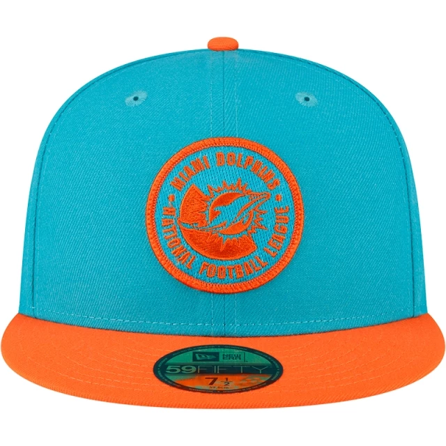 Boné 59FIFTY Fitted Miami Dolphins Sideline 2023 Team Patch