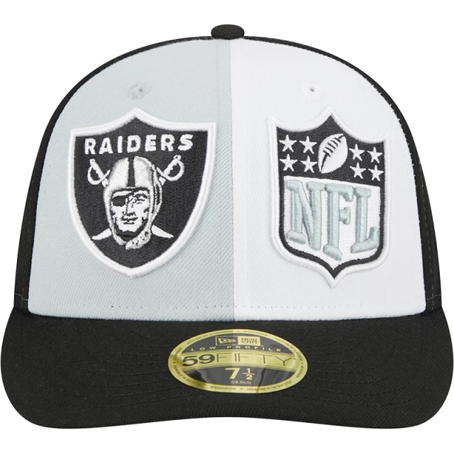 Boné 59FIFTY Fitted Low Profile Las Vegas Raiders Sideline 2023