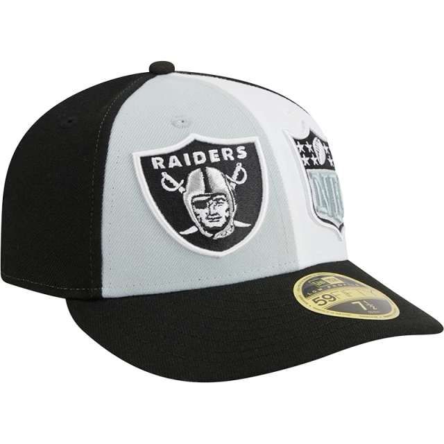 Boné 59FIFTY Fitted Low Profile Las Vegas Raiders Sideline 2023