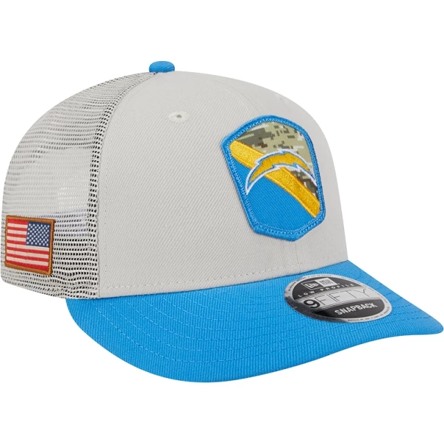 Boné 9FIFTY Low Profile Salute To Service Los Angeles Chargers