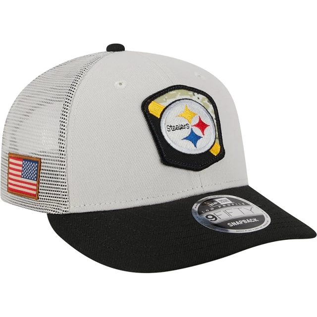 Boné 9FIFTY Low Profile Salute To Service Pittsburgh Steelers