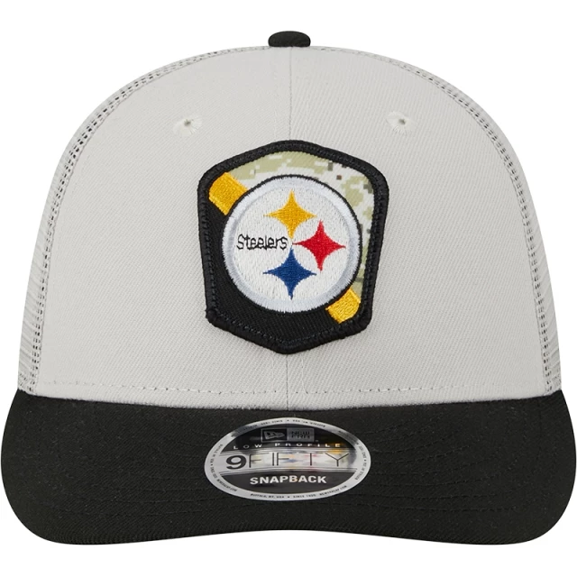 Boné 9FIFTY Low Profile Salute To Service Pittsburgh Steelers