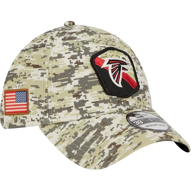 Boné 39THIRTY Stretch Fit Salute To Service Atlanta Falcons Camuflado