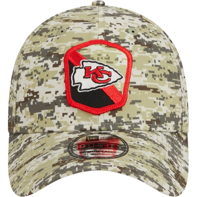 Boné 39THIRTY Stretch Fit Salute To Service Kansas City Chiefs Camuflado