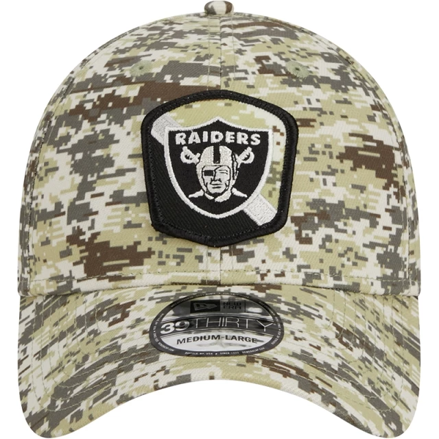 Boné 39THIRTY Stretch Fit Salute To Service Las Vegas Raiders Camuflado