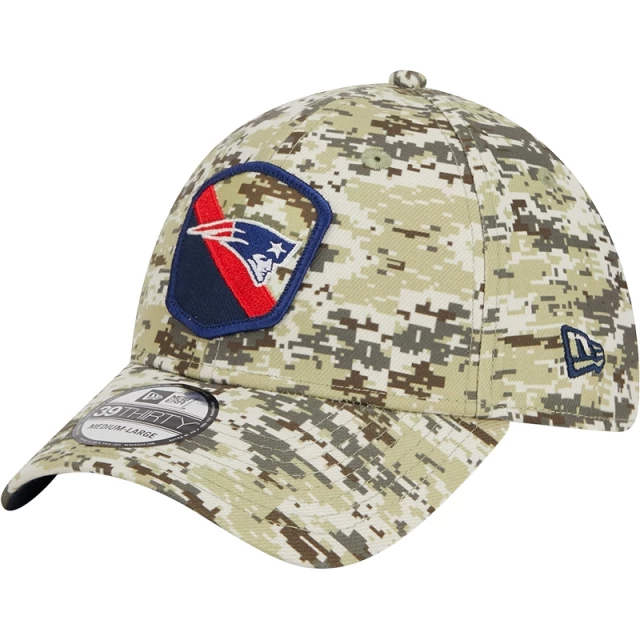 Boné 39THIRTY Stretch Fit Salute To Service New England Patriots Camuflado