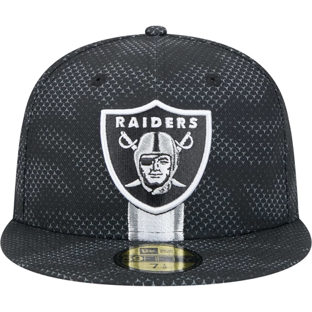 Boné 59FIFTY Fitted Las Vegas Raiders NFL Sideline 2024-25