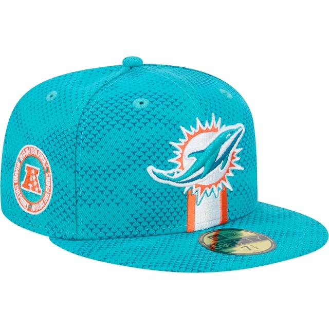 Boné 59FIFTY Fitted Miami Dolphins NFL Sideline 2024-25