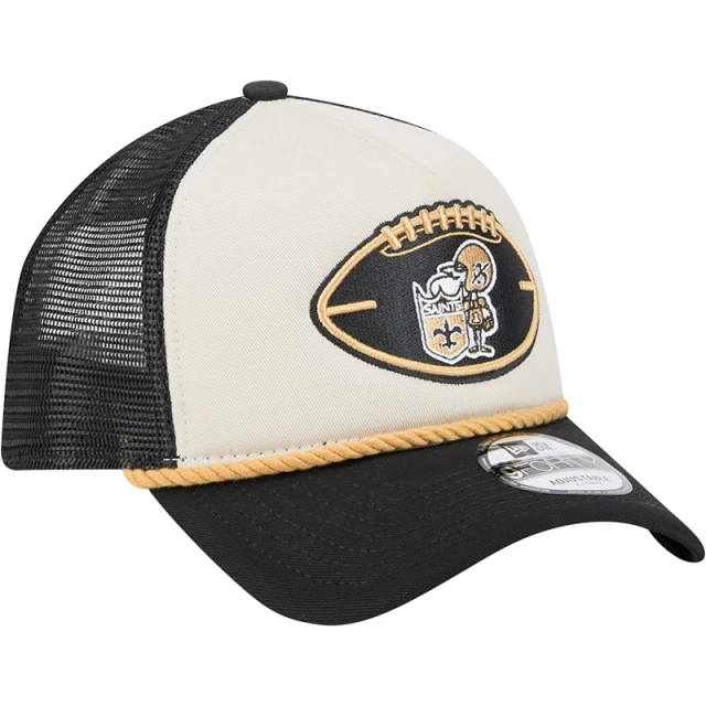 Boné 9FORTY A-Frame Trucker New Orleans Saints NFL Historic Sideline 2024-25