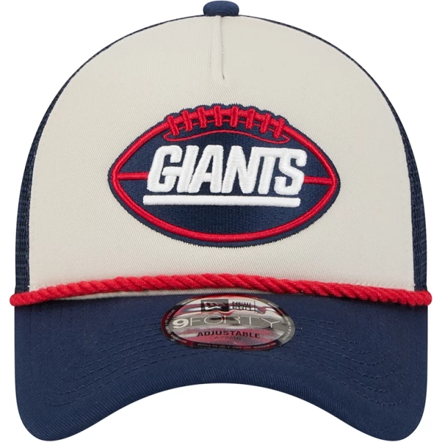 Boné 9FORTY A-Frame Trucker New York Giants NFL Historic Sideline 2024-25