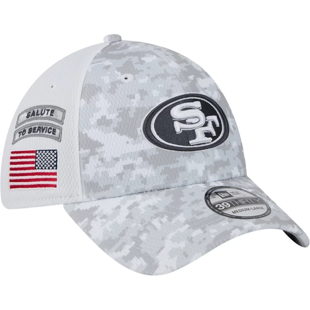 Boné 39THIRTY Stretch Fit San Francisco 49ers NFL Salute To Service 2024-25