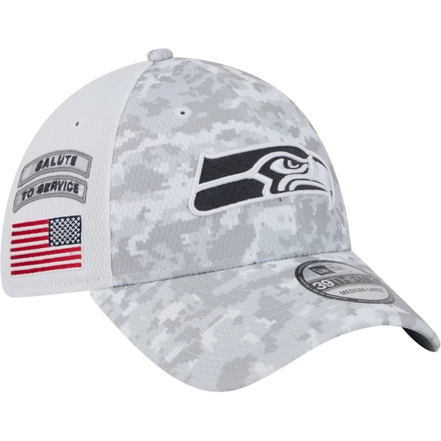 Boné 39THIRTY Stretch Fit Seattle Seahawks NFL Salute To Service 2024-25