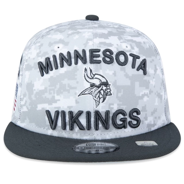 Boné Infantil 9FIFTY Minnesota Vikings NFL Salute To Service 2024-25