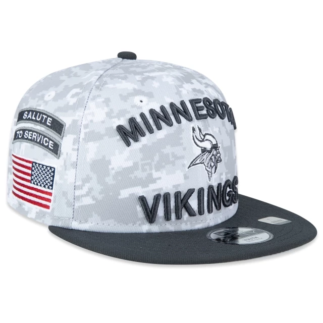 Boné Infantil 9FIFTY Minnesota Vikings NFL Salute To Service 2024-25