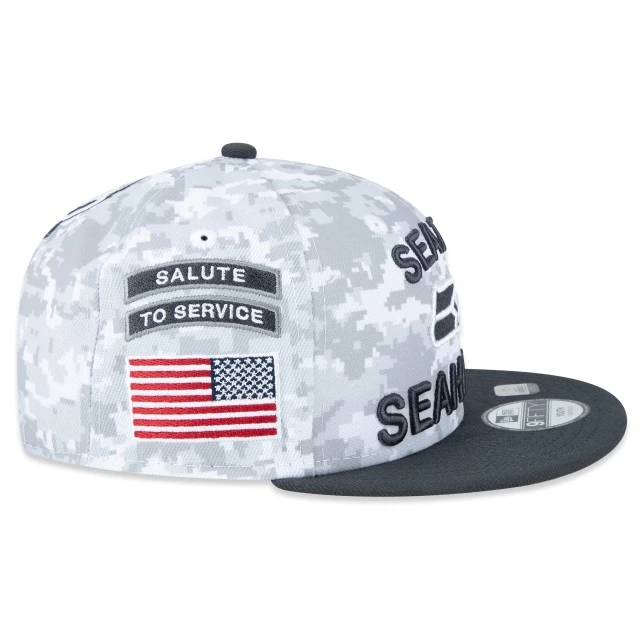 Boné Infantil 9FIFTY Seattle Seahawks NFL Salute To Service 2024-25