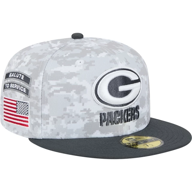 Boné 59FIFTY Fitted Green Bay Packers NFL Salute To Service 2024-25