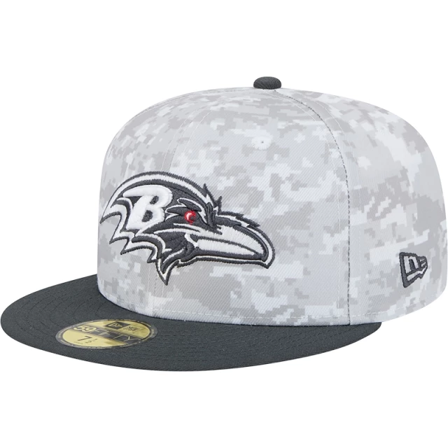 Boné 59FIFTY Fitted Baltimore Ravens NFL Salute To Service 2024-25