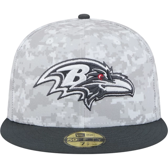 Boné 59FIFTY Fitted Baltimore Ravens NFL Salute To Service 2024-25