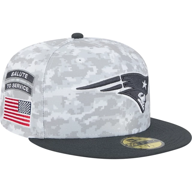 Boné 59FIFTY Fitted New England Patriots NFL Salute To Service 2024-25