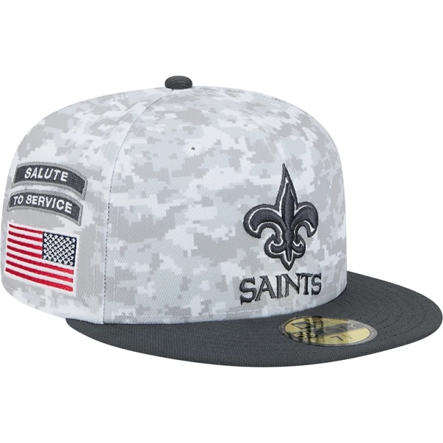 Boné 59FIFTY Fitted New Orleans Saints NFL Salute To Service 2024-25