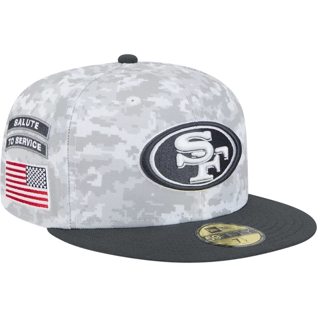 Boné 59FIFTY Fitted San Francisco 49ers NFL Salute To Service 2024-25