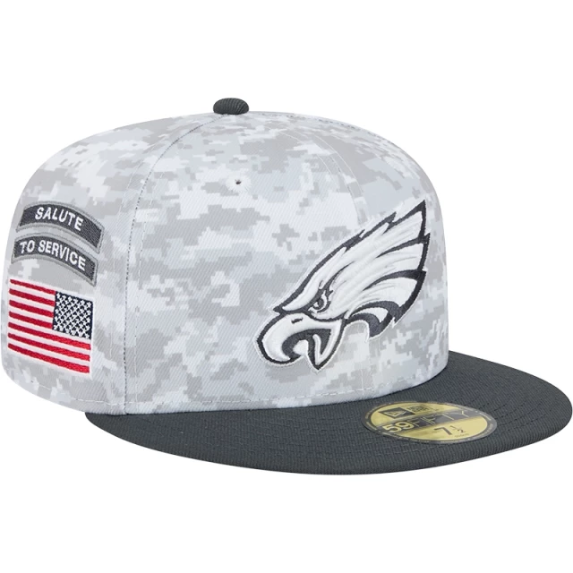 Boné 59FIFTY Fitted Philadelphia Eagles NFL Salute To Service 2024-25