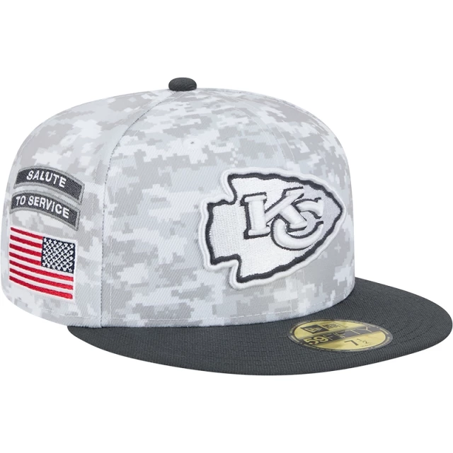 Boné 59FIFTY Fitted Kansas City Chiefs NFL Salute To Service 2024-25