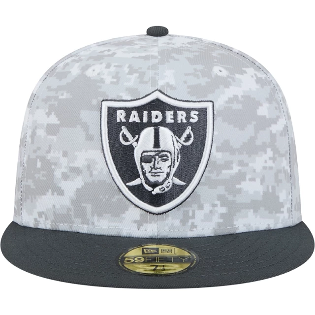 Boné 59FIFTY Fitted Las Vegas Raiders NFL Salute To Service 2024-25