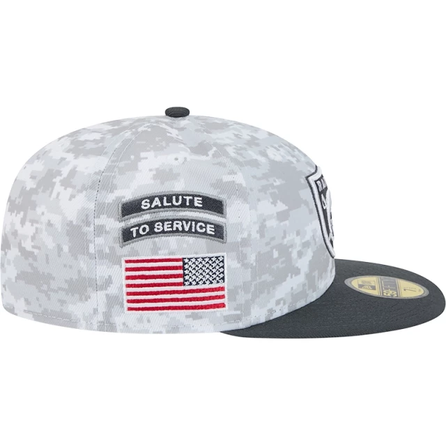 Boné 59FIFTY Fitted Las Vegas Raiders NFL Salute To Service 2024-25