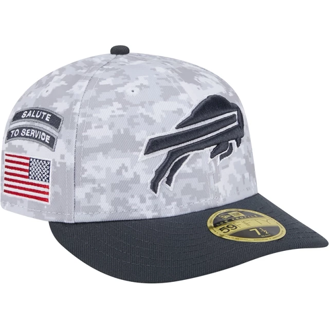 Boné 59FIFTY Fitted Low Profile Buffalo Bills NFL Salute To Service 2024-25