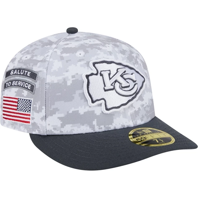 Boné 59FIFTY Fitted Low Profile Kansas City Chiefs NFL Salute To Service 2024-25